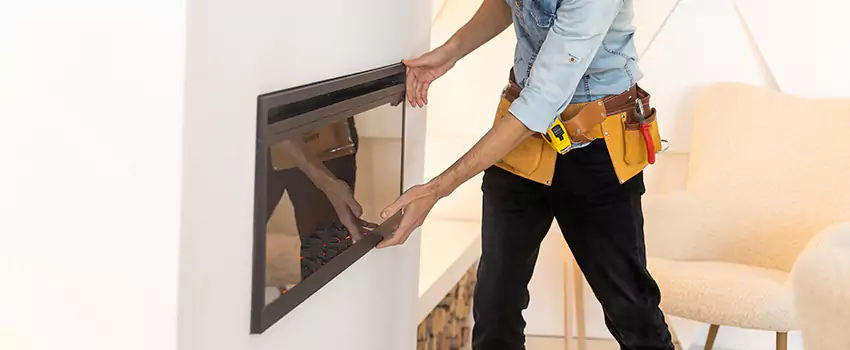 Metal Fireplace Installation in Menomonie, Wisconsin